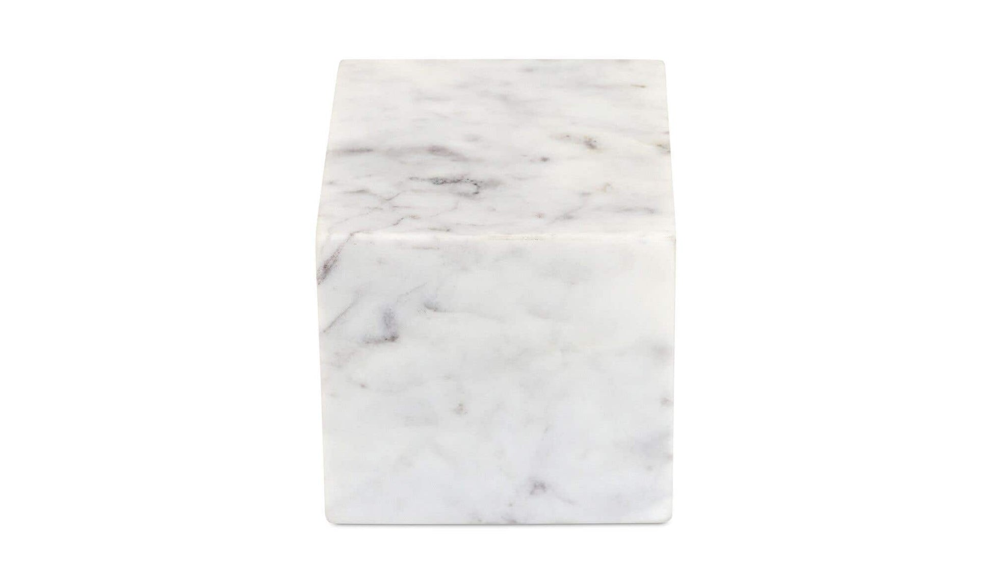 Cora Cube Tabletop Accent Banswara Purple White Marble by Moe's Home Collection - view 4