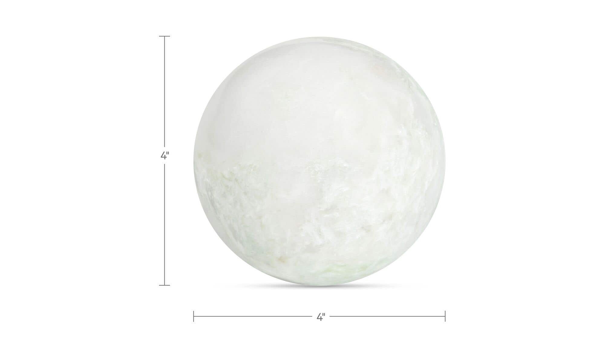 Odessa Sphere Tabletop Accent Green Onyx Marble by Moe's Home Collection - view 8