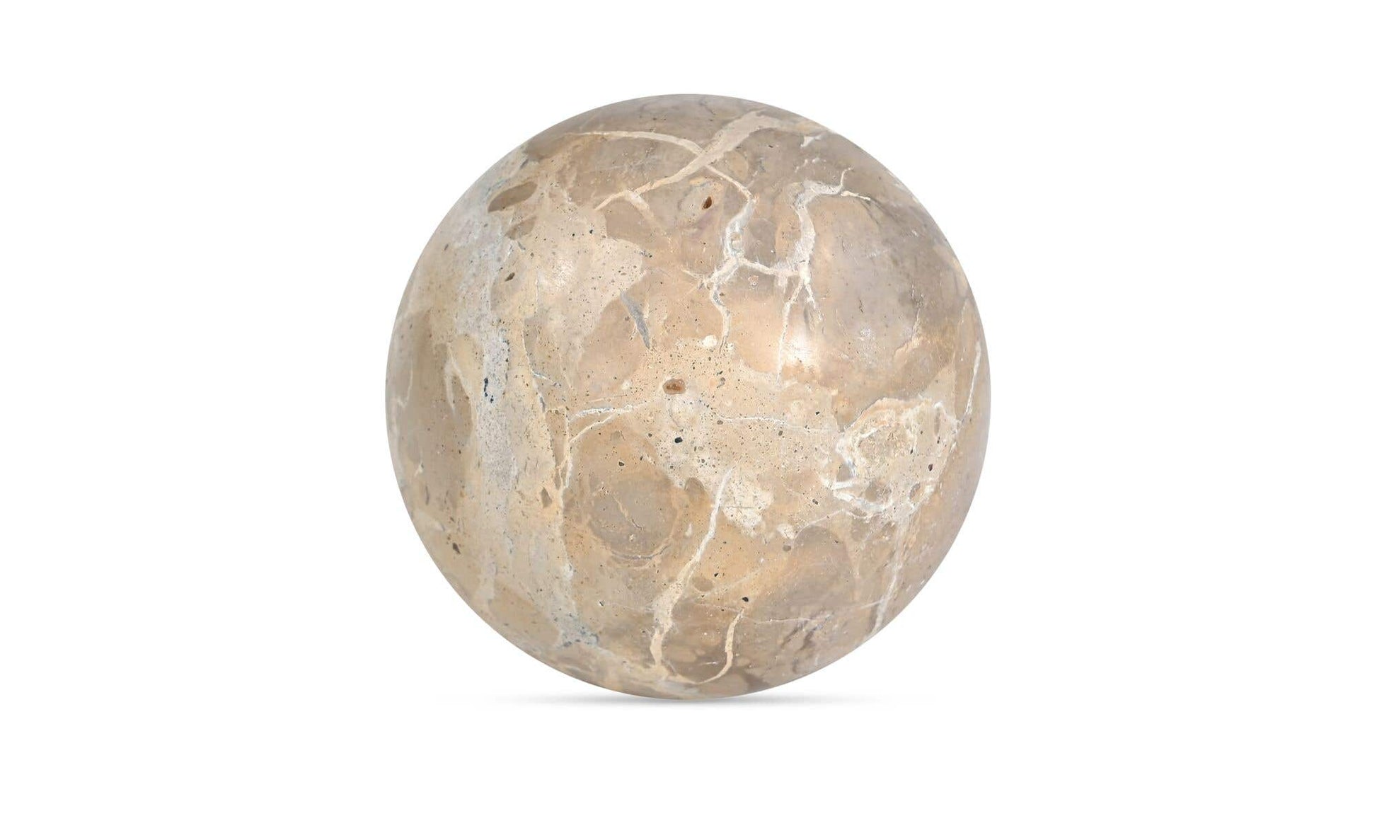Odessa Sphere Tabletop Accent Tendu Beige Marble by Moe's Home Collection - view 4