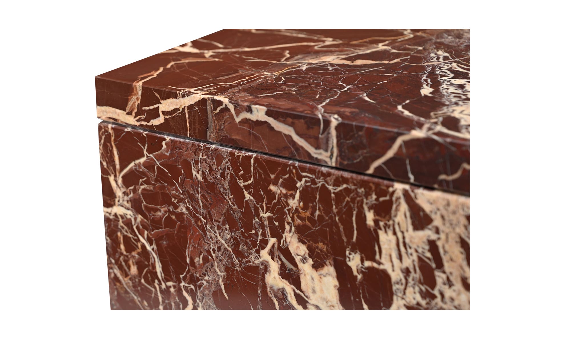 Rosa Accent Table Rosso Levanto Marble by Moe's Home Collection - view 10