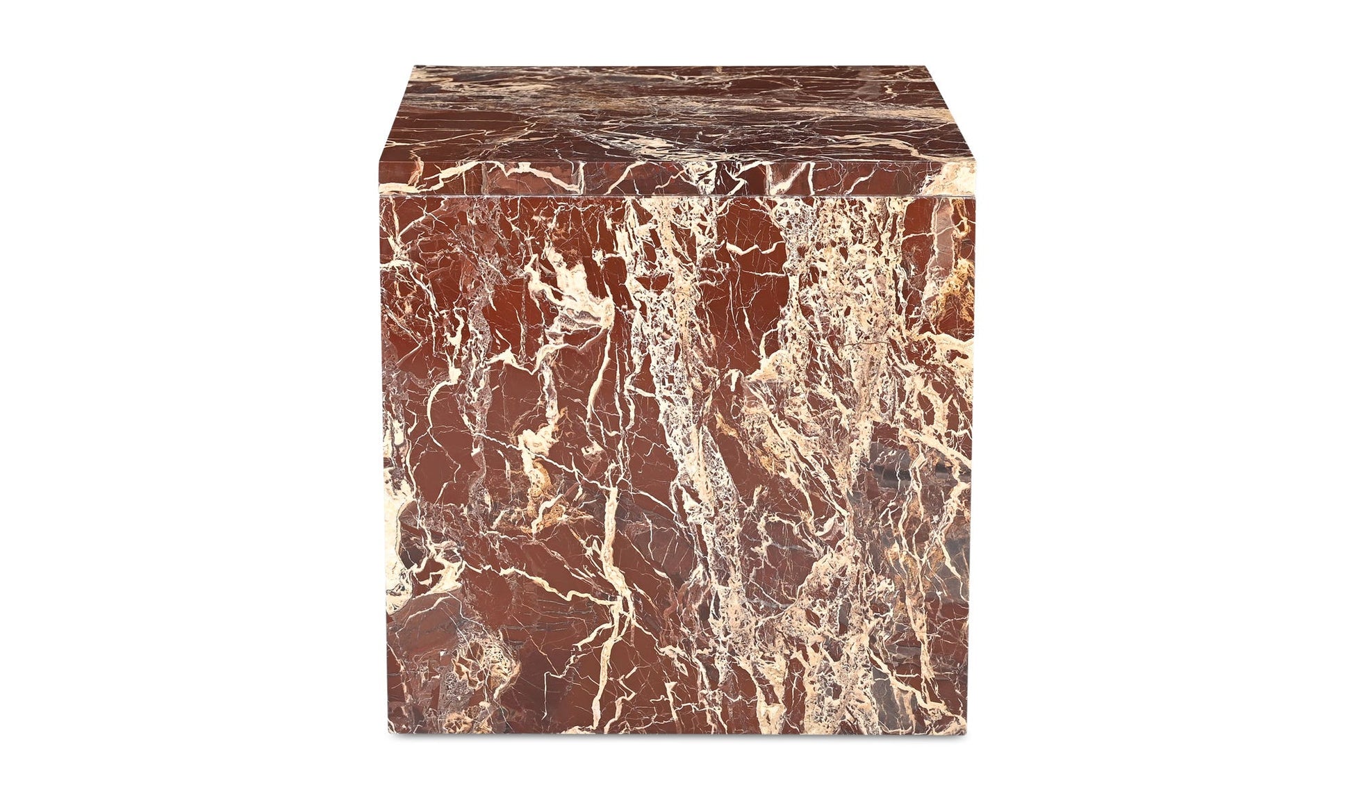 Rosa Accent Table Rosso Levanto Marble by Moe's Home Collection - view 12