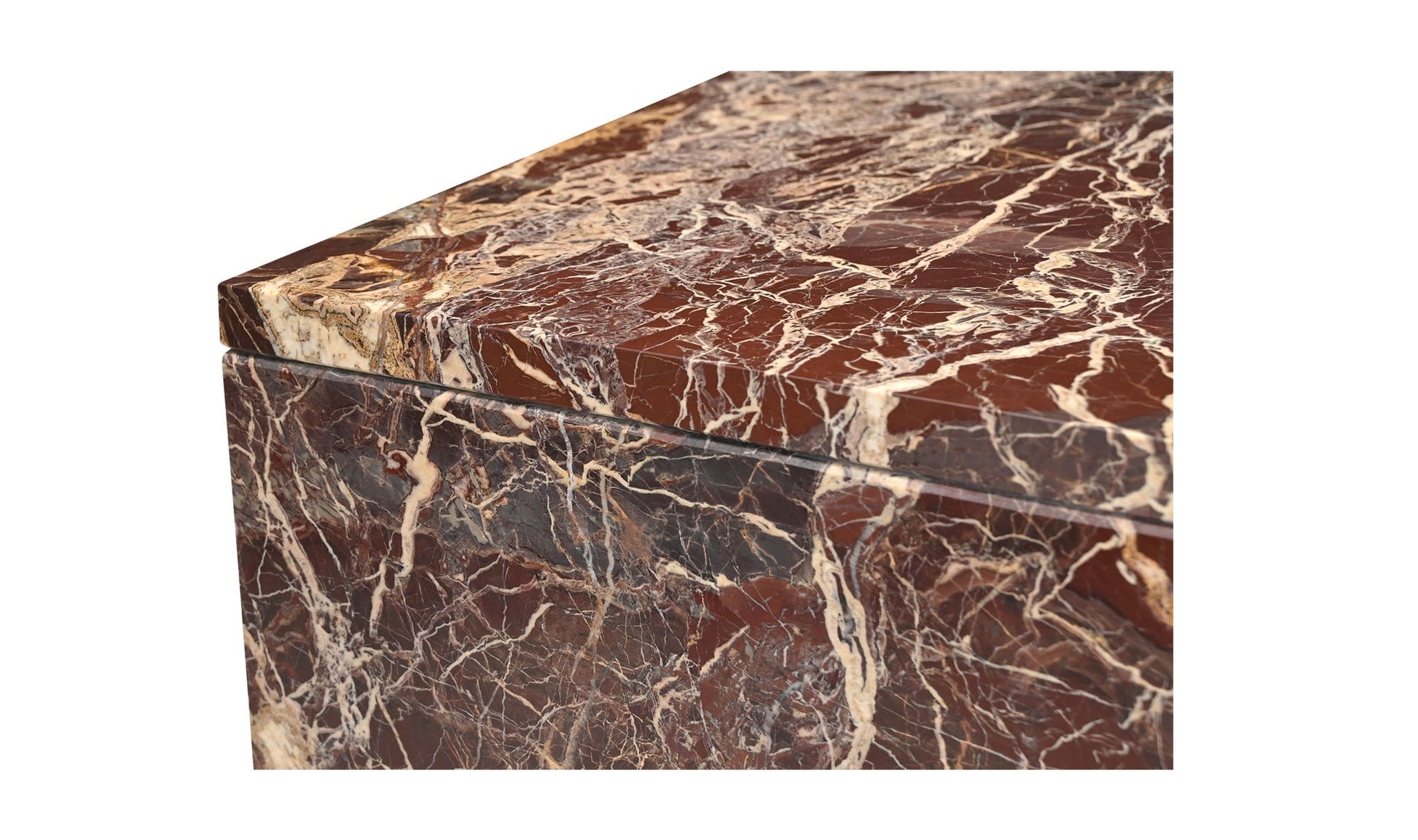 Rosa Coffee Table Rosso Levanto Marble by Moe's Home Collection - view 13