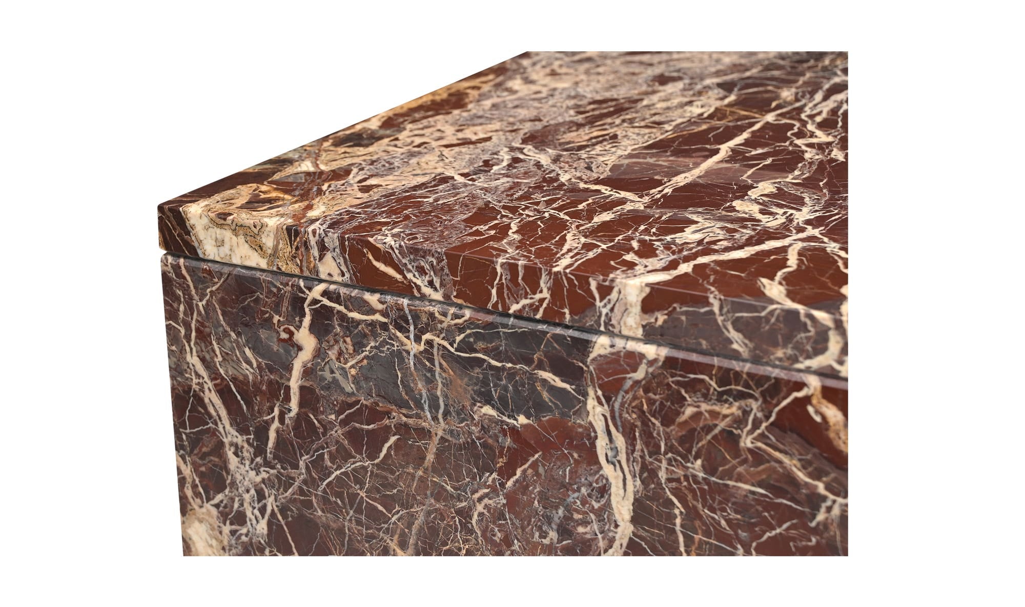 Rosa Coffee Table Rosso Levanto Marble by Moe's Home Collection - view 13