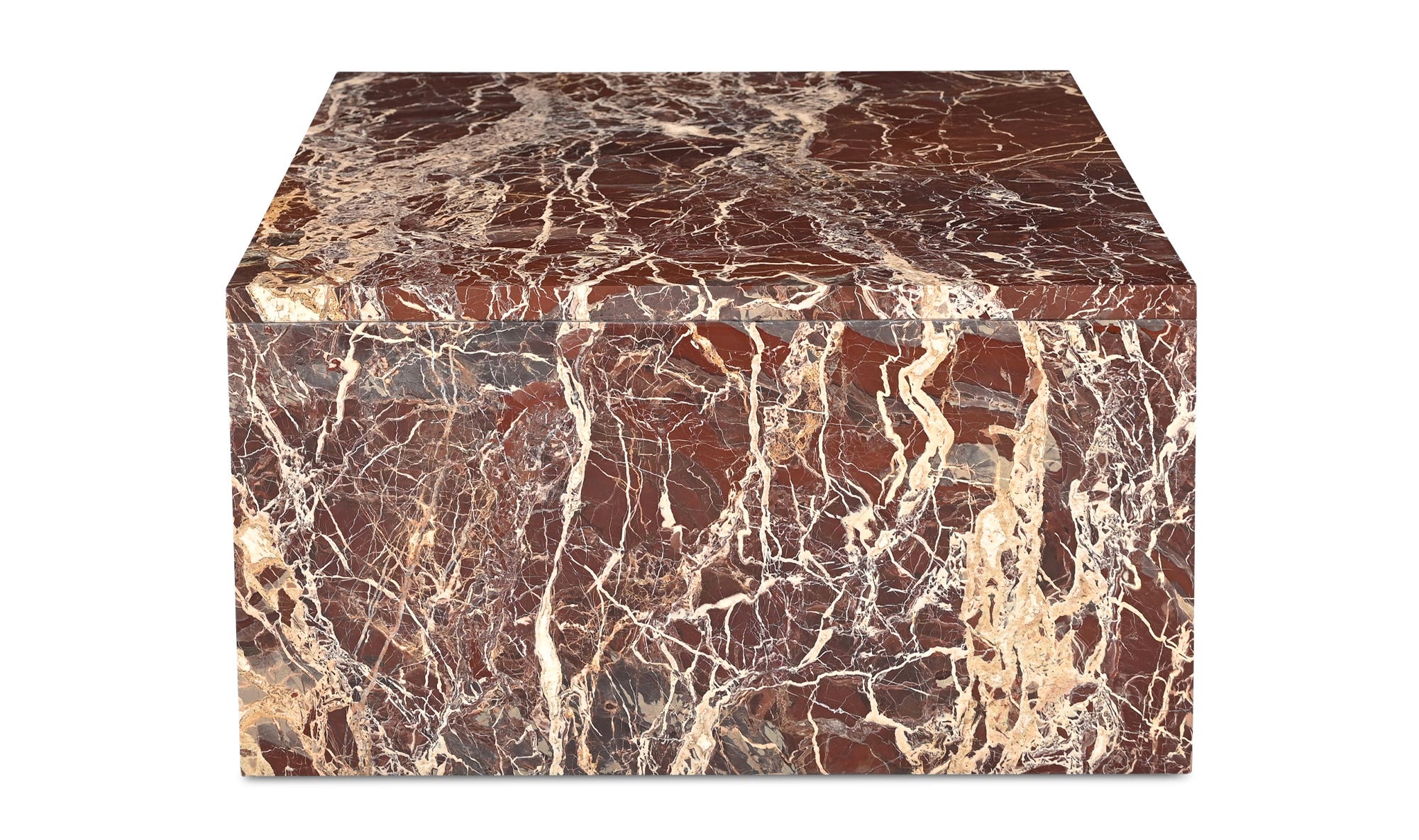 Rosa Coffee Table Rosso Levanto Marble by Moe's Home Collection - view 14