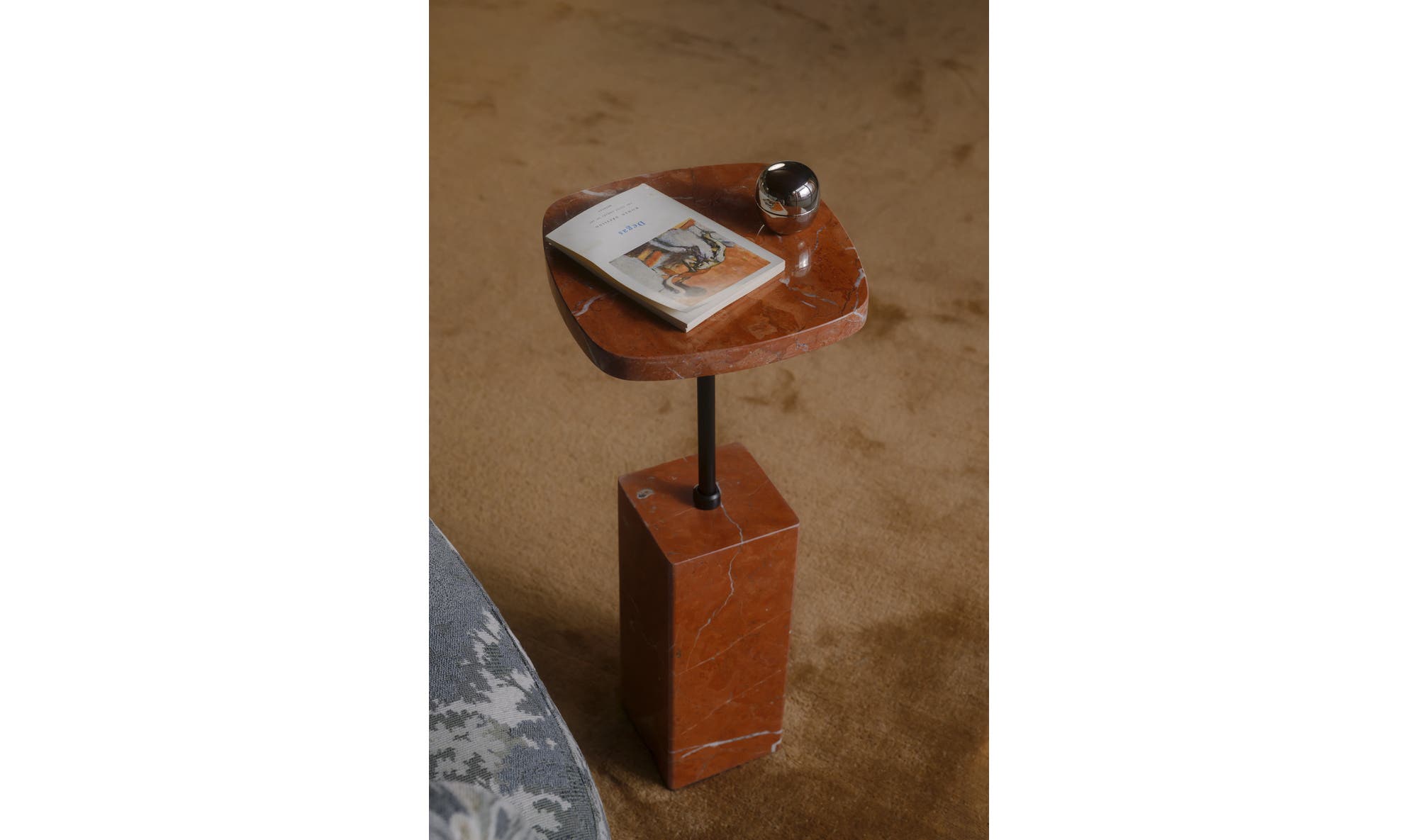 Caro Side Table Rosso Alicante Marble by Moe's Home Collection - view 10