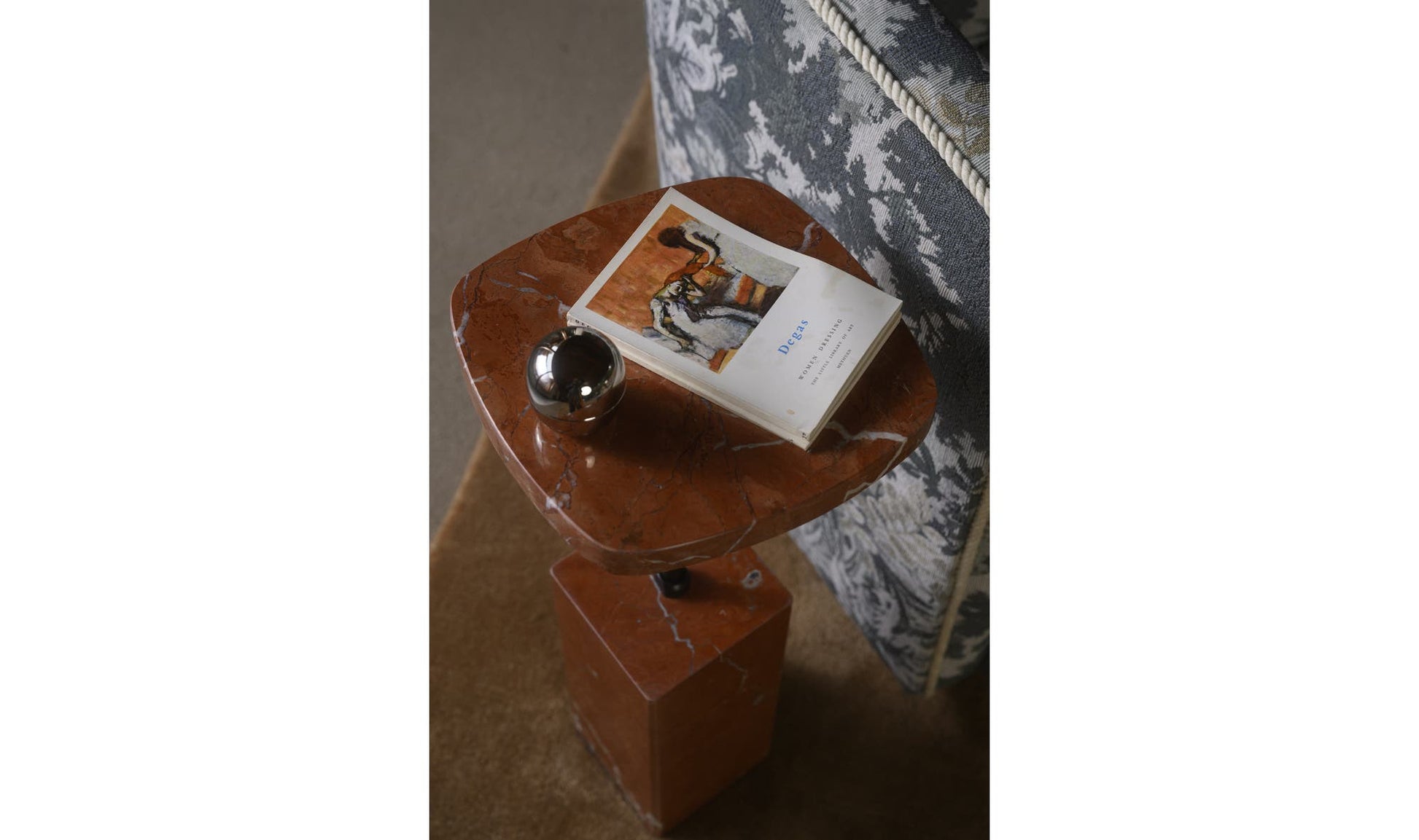 Caro Side Table Rosso Alicante Marble by Moe's Home Collection - view 11