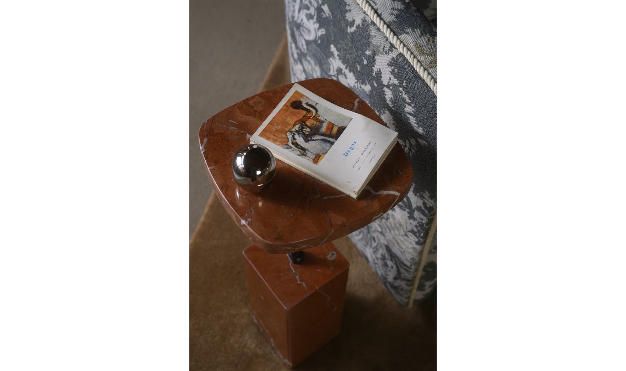 Caro Side Table Rosso Alicante Marble by Moe's Home Collection - view 11