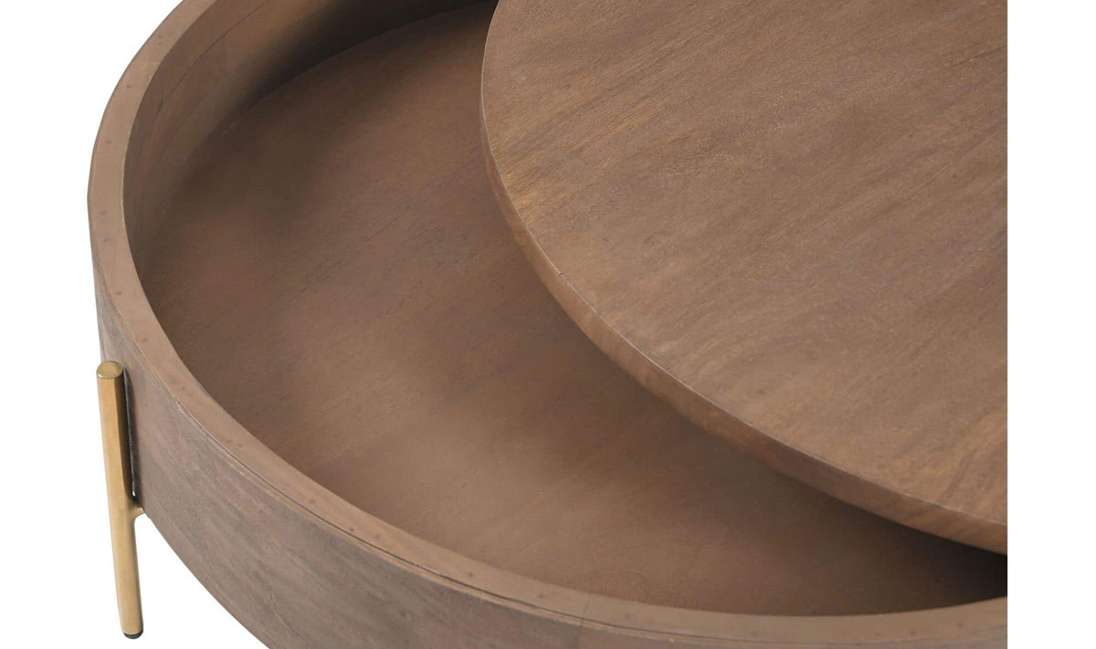 Alba Storage Coffee Table Brown by Moe's Home Collection - view 13