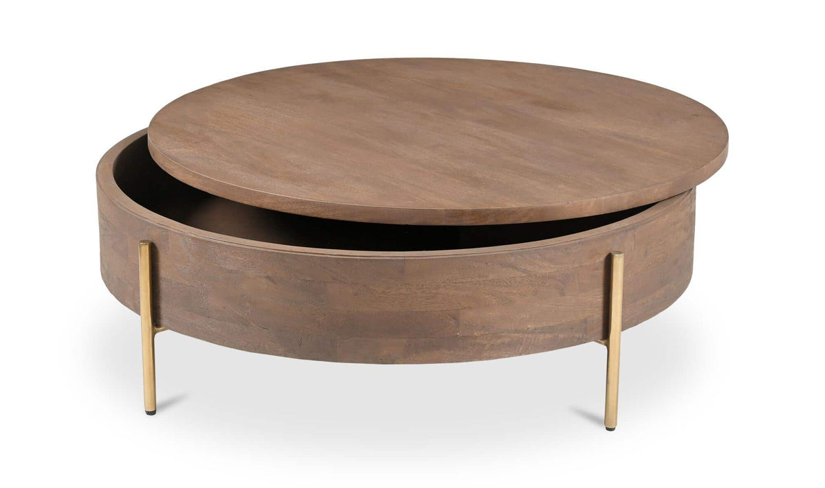 Alba Storage Coffee Table Brown by Moe's Home Collection - view 7