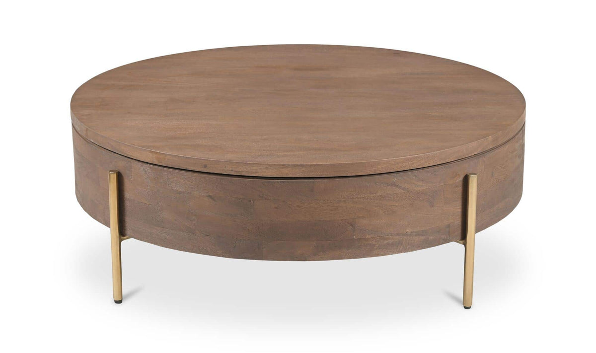 Alba Storage Coffee Table Brown by Moe's Home Collection - view 4
