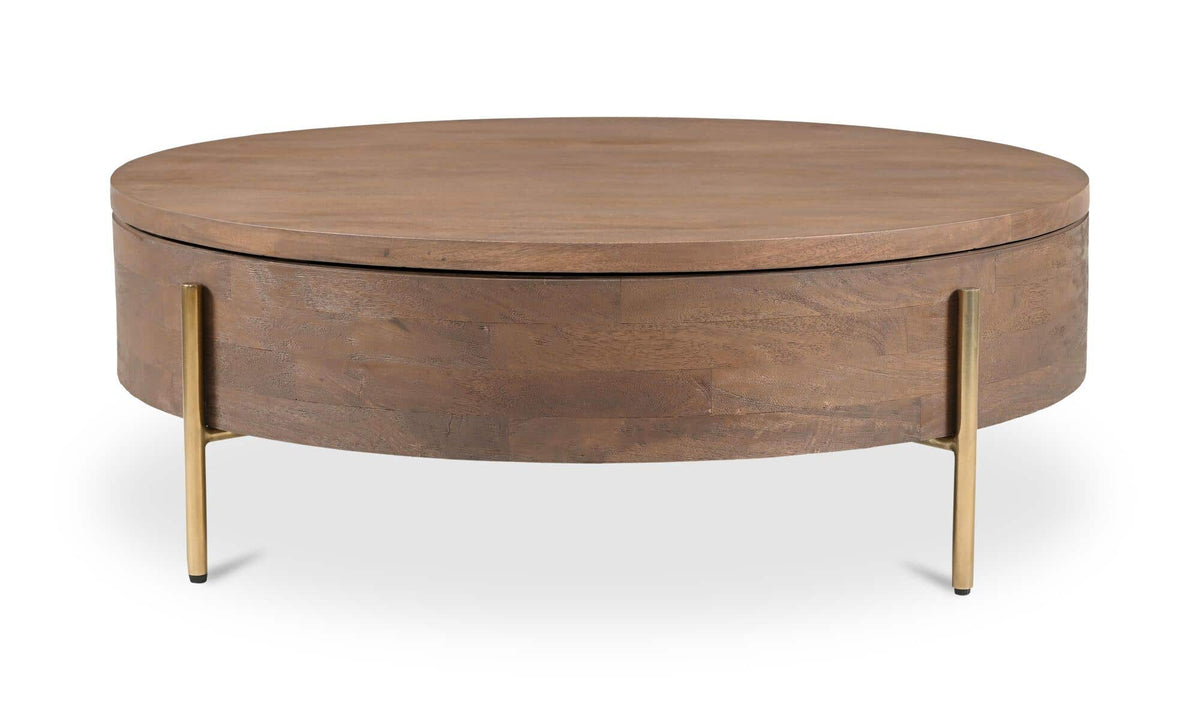 Alba Storage Coffee Table Brown by Moe's Home Collection - view 2