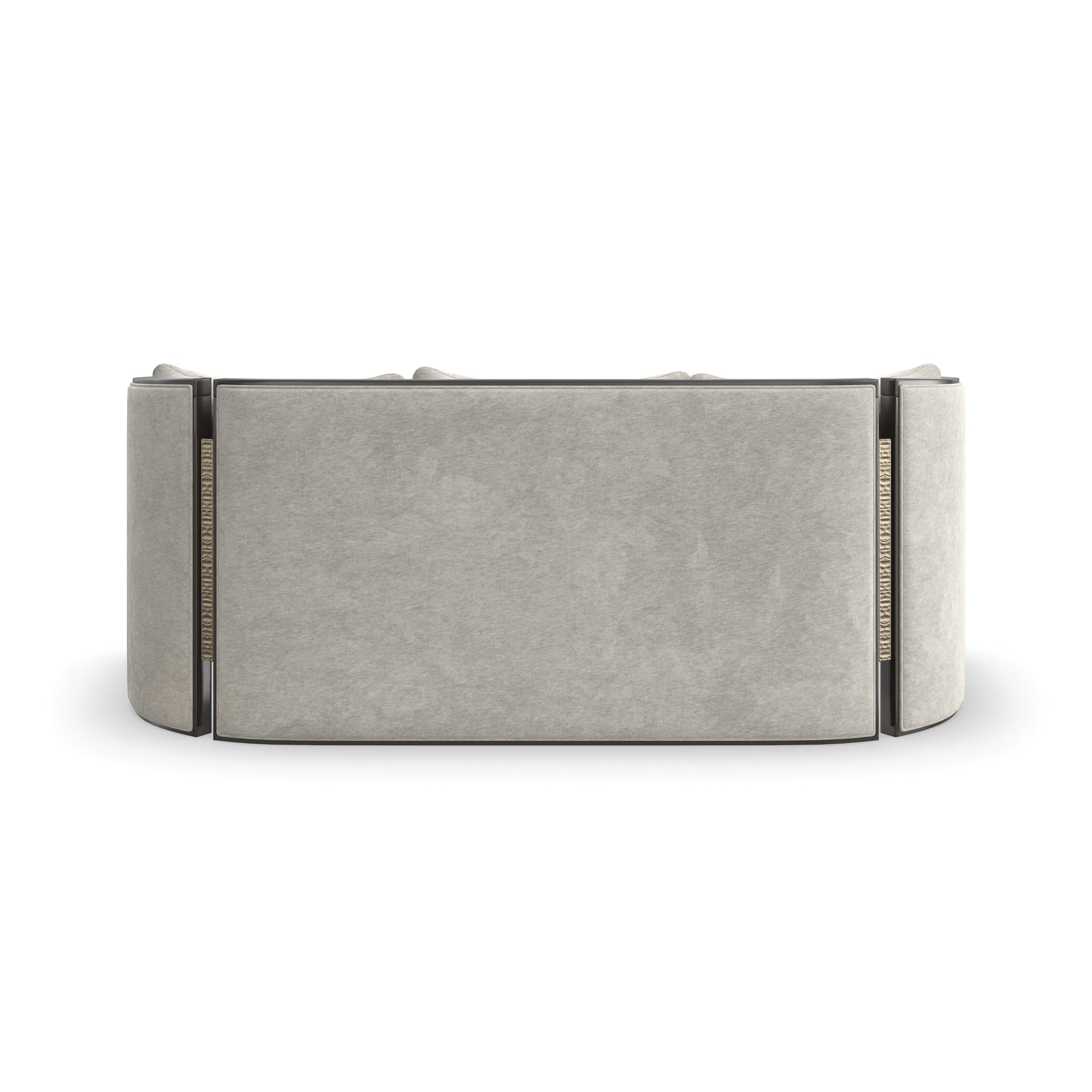Cut Away Sofa Brushed Gold 78" by Caracole - view 8