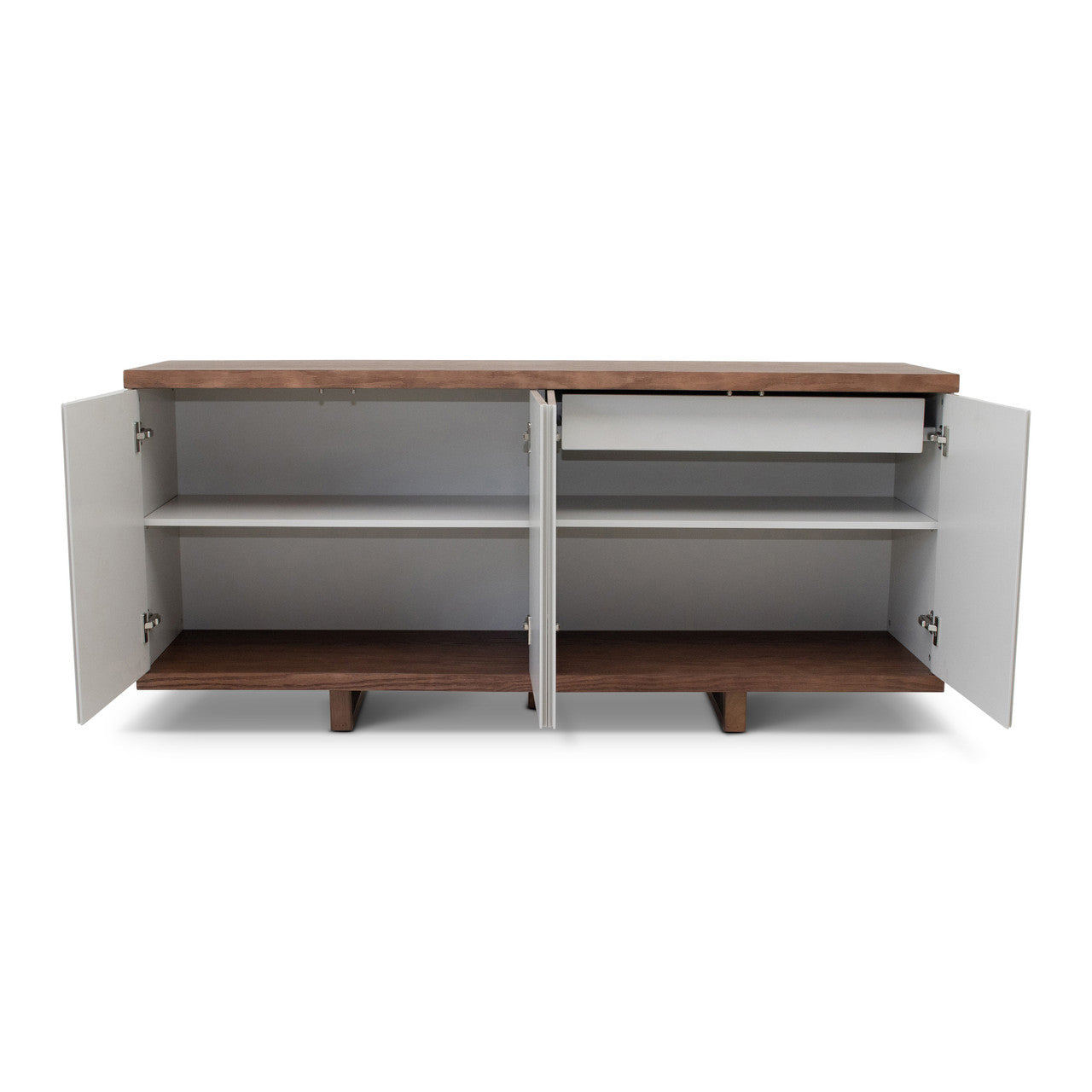 Modern Brazilian - Copany - Buffet - Nogal Frame - Off White Doors