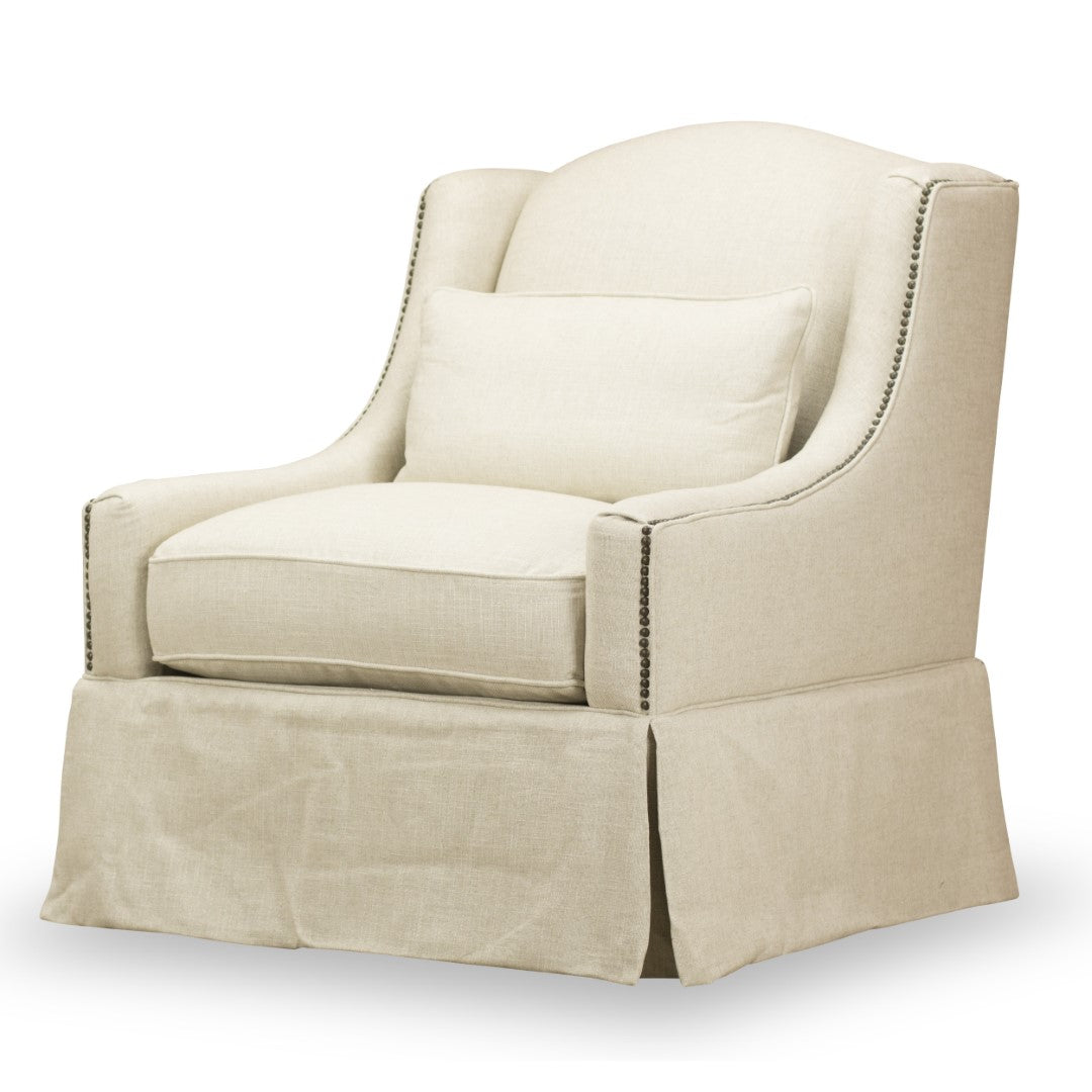 Halston Swivel Chair in Tribecca Natural