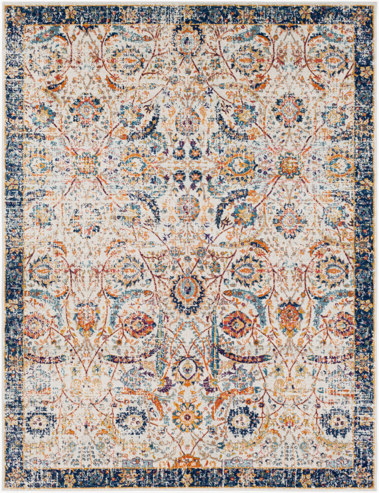 Harput Burgandy/Teal Machine Woven Rug HAP-1014 - 2' x 2'11"