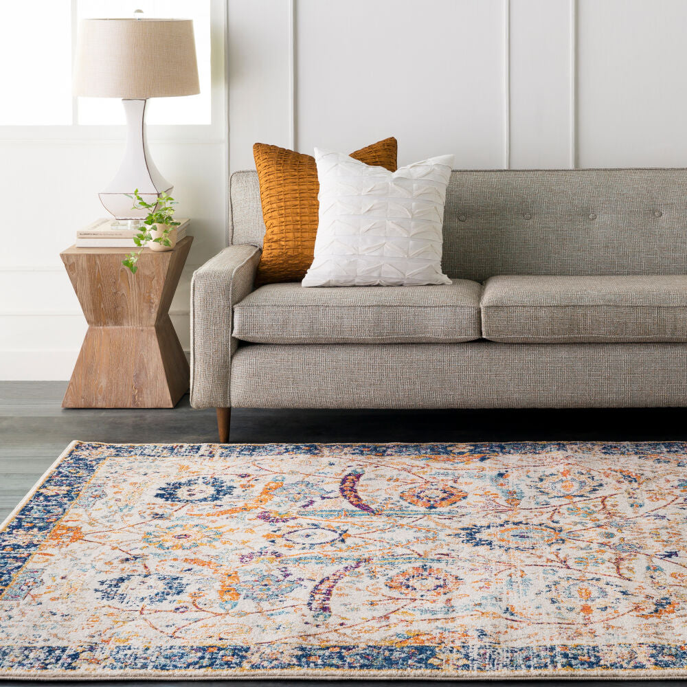 Harput Burgandy/Teal Machine Woven Rug HAP-1014 - roomscene