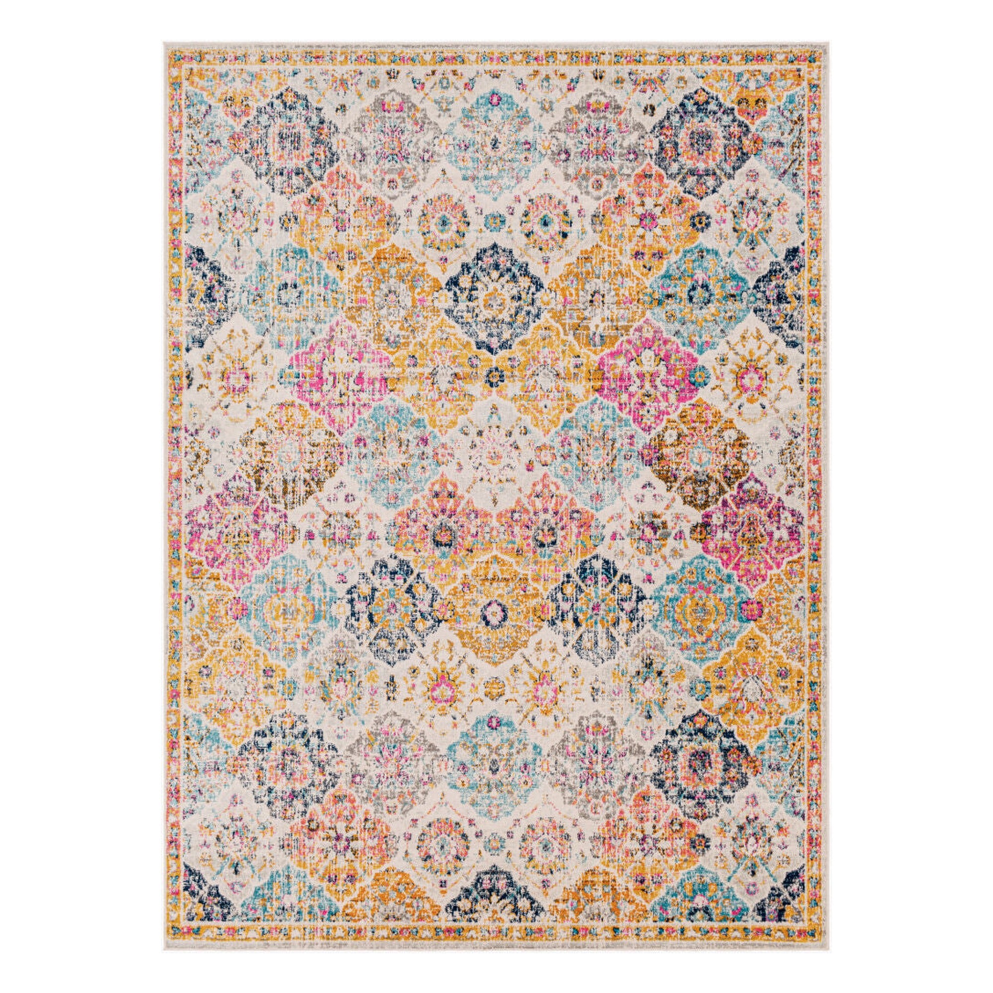Harput Burgandy/Teal Machine Woven Rug HAP-1018 - 2'7" x 10'2"