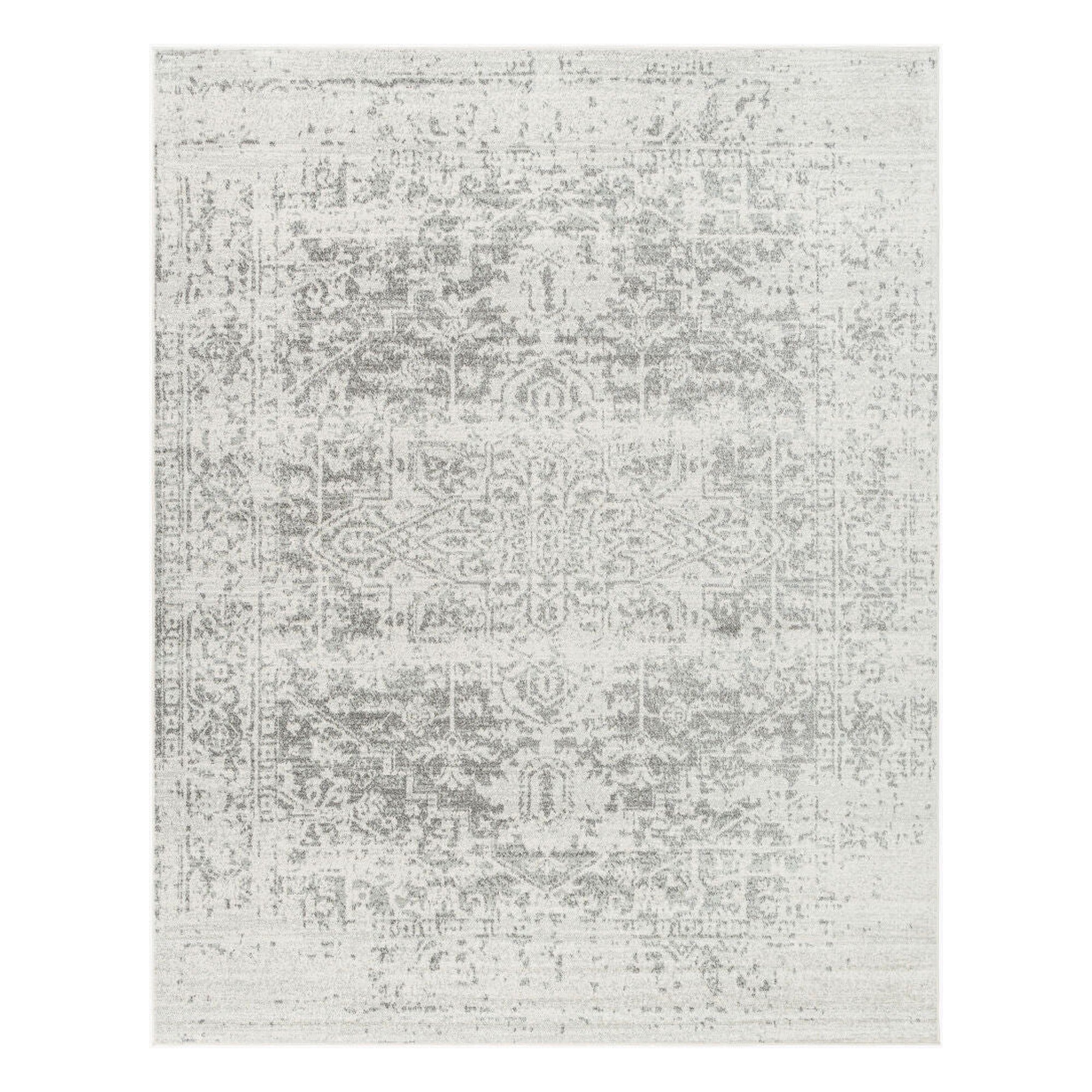 Harput Charcoal/Medium Gray Machine Woven Rug HAP-1024 - 2'7" x 10'2"
