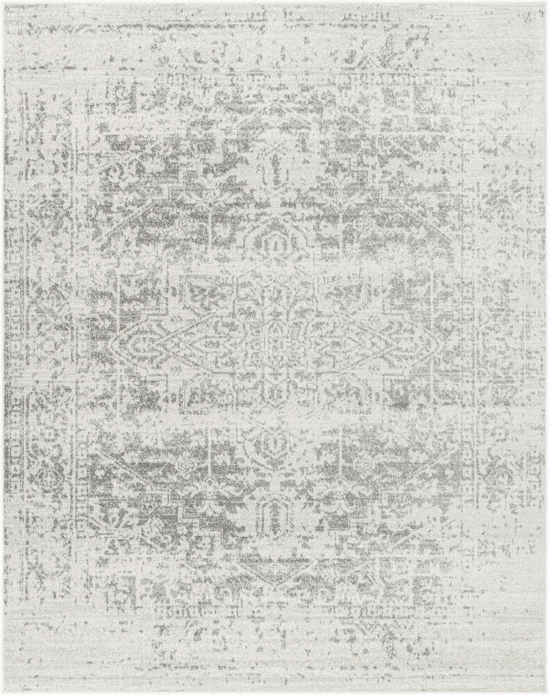 Harput Charcoal/Medium Gray Machine Woven Rug HAP-1024 - 2'7" x 10'2"