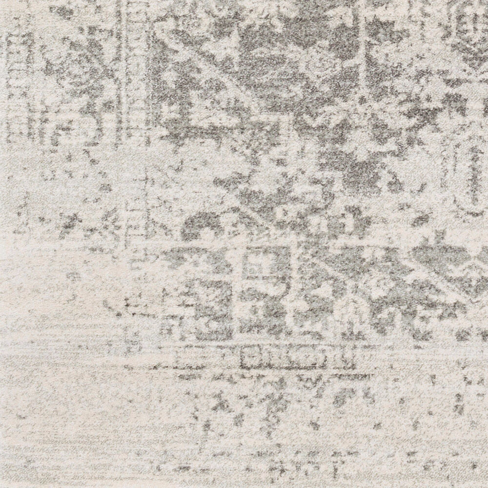Harput Charcoal/Medium Gray Machine Woven Rug HAP-1024 - swatch