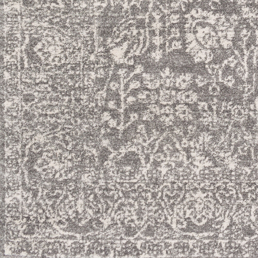 Harput Charcoal/Medium Gray Machine Woven Rug HAP-1029 - swatch