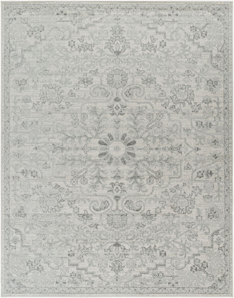 Harput Charcoal/Medium Gray Machine Woven Rug HAP-1069 - 2' x 2'11"