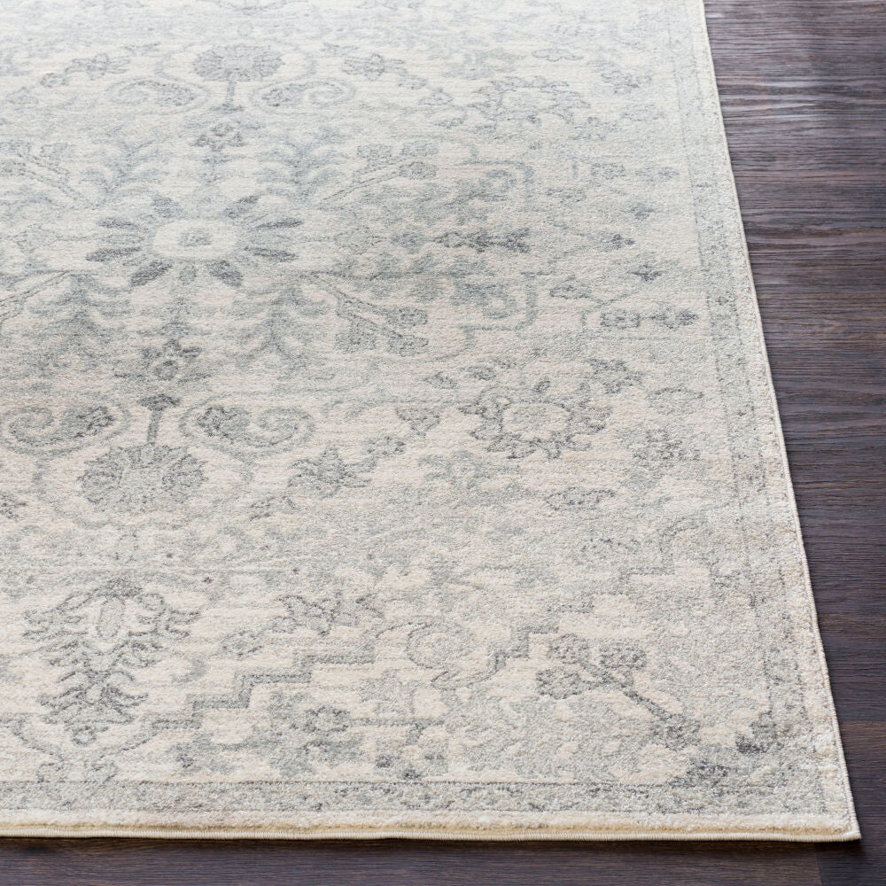 Harput Charcoal/Medium Gray Machine Woven Rug HAP-1069 - front