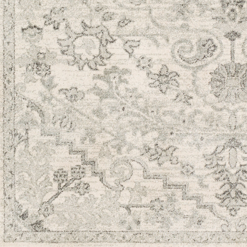 Harput Charcoal/Medium Gray Machine Woven Rug HAP-1069 - swatch