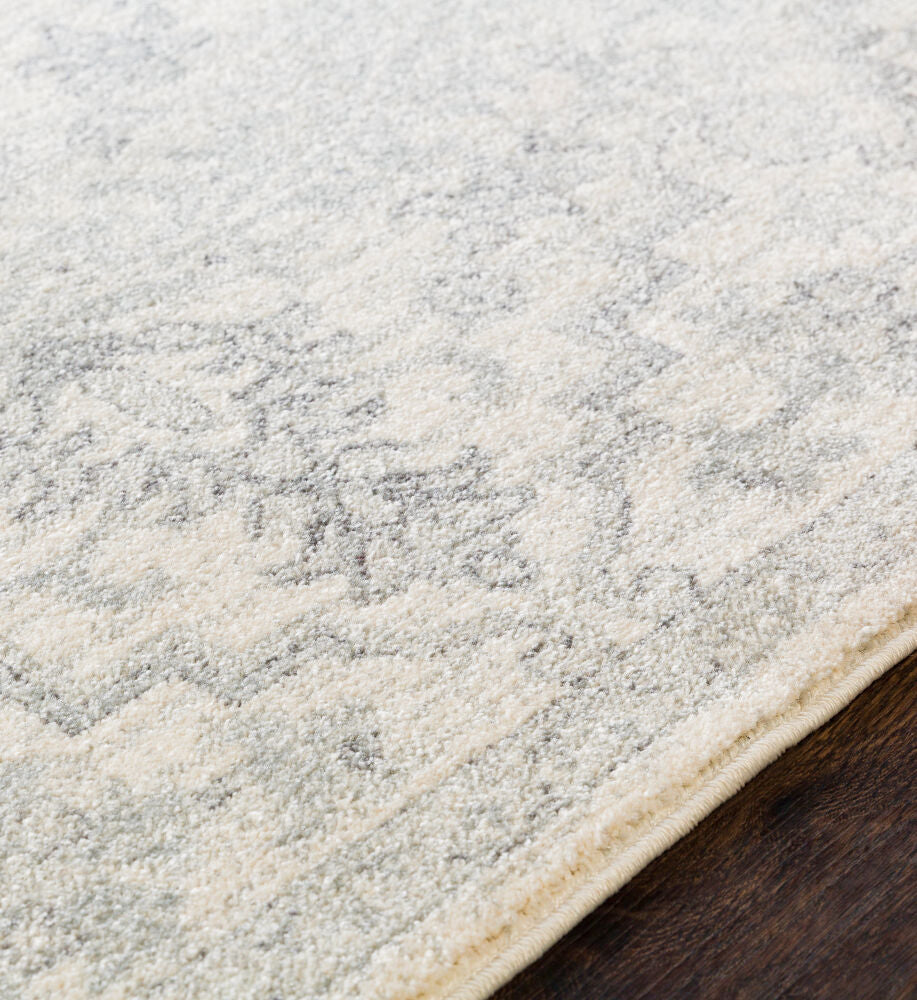 Harput Charcoal/Medium Gray Machine Woven Rug HAP-1069 - texture