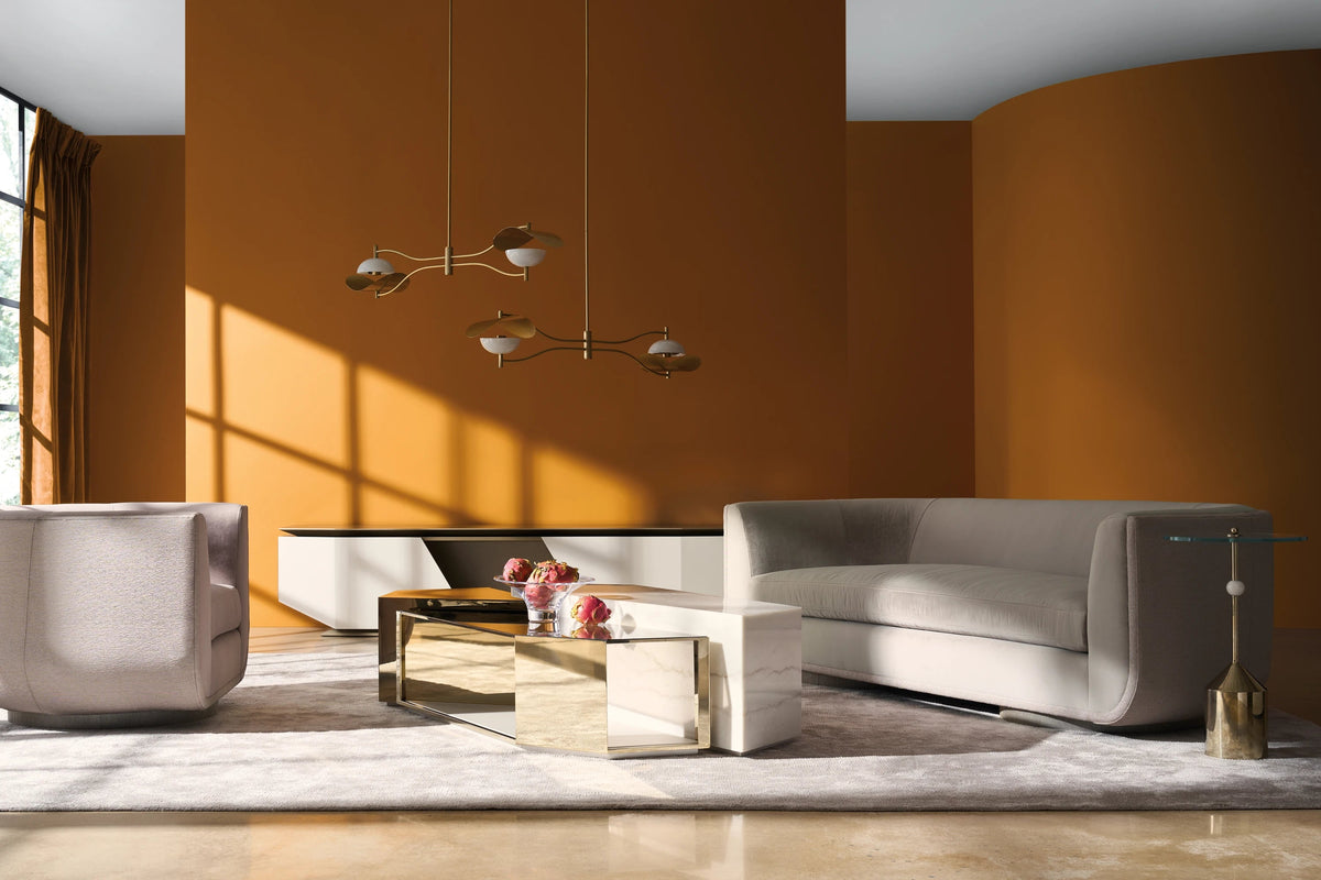 Clipper Sofa Charcoal Leaf 96" by Caracole - view 2