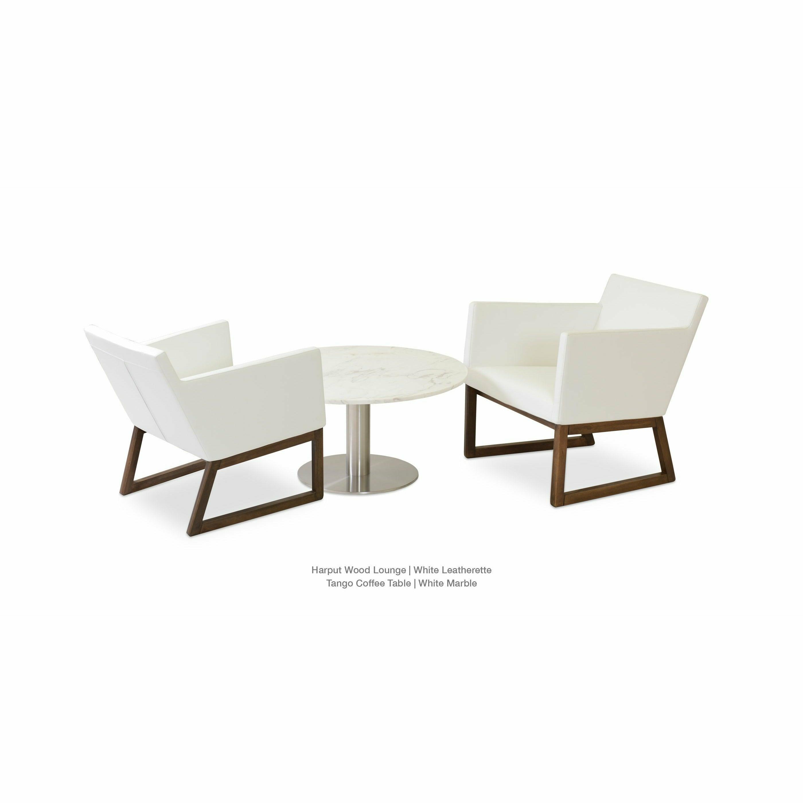 HARPUT VOGUE SLED WOOD LOUNGE ARMCHAIR