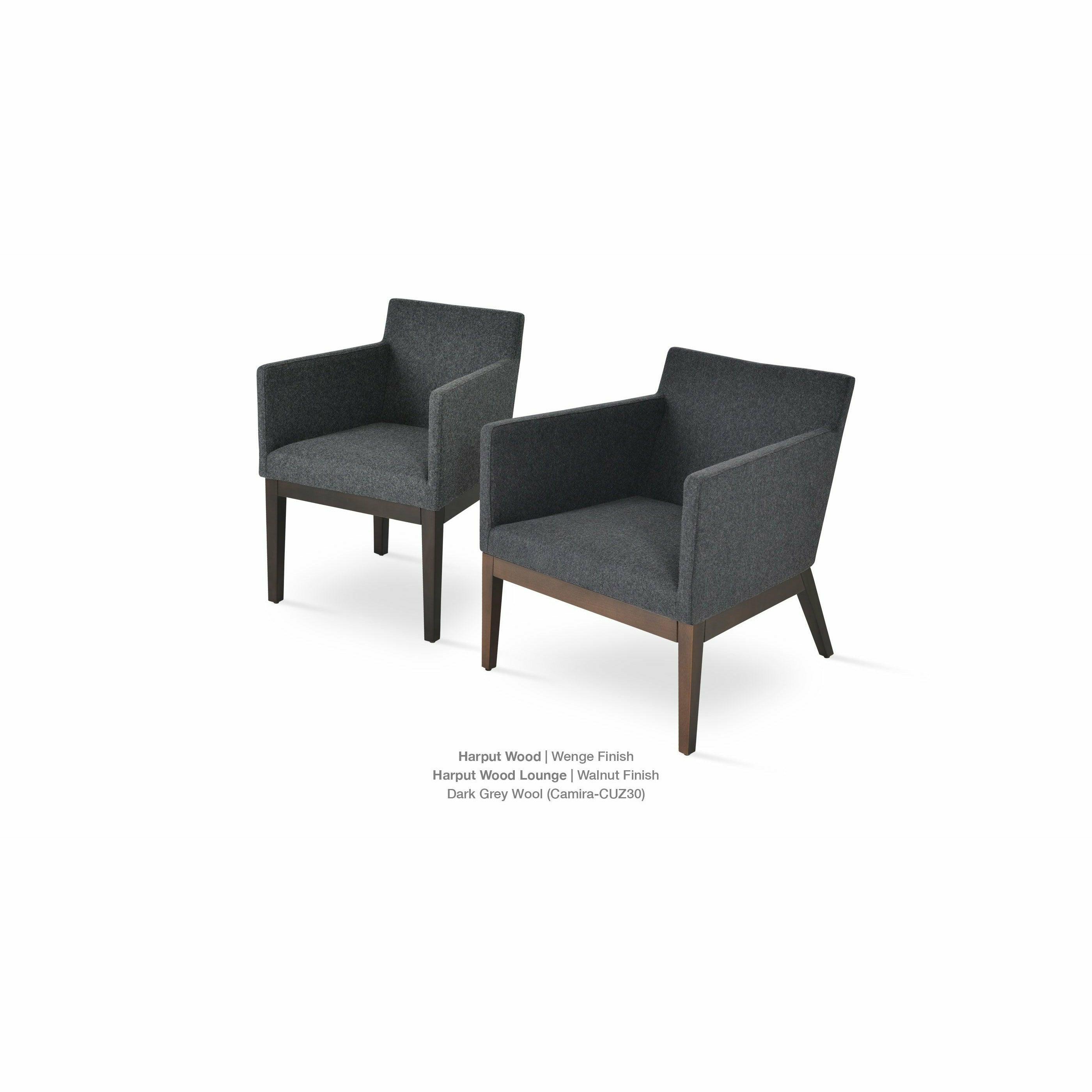 HARPUT VOGUE WOOD LOUNGE ARMCHAIR