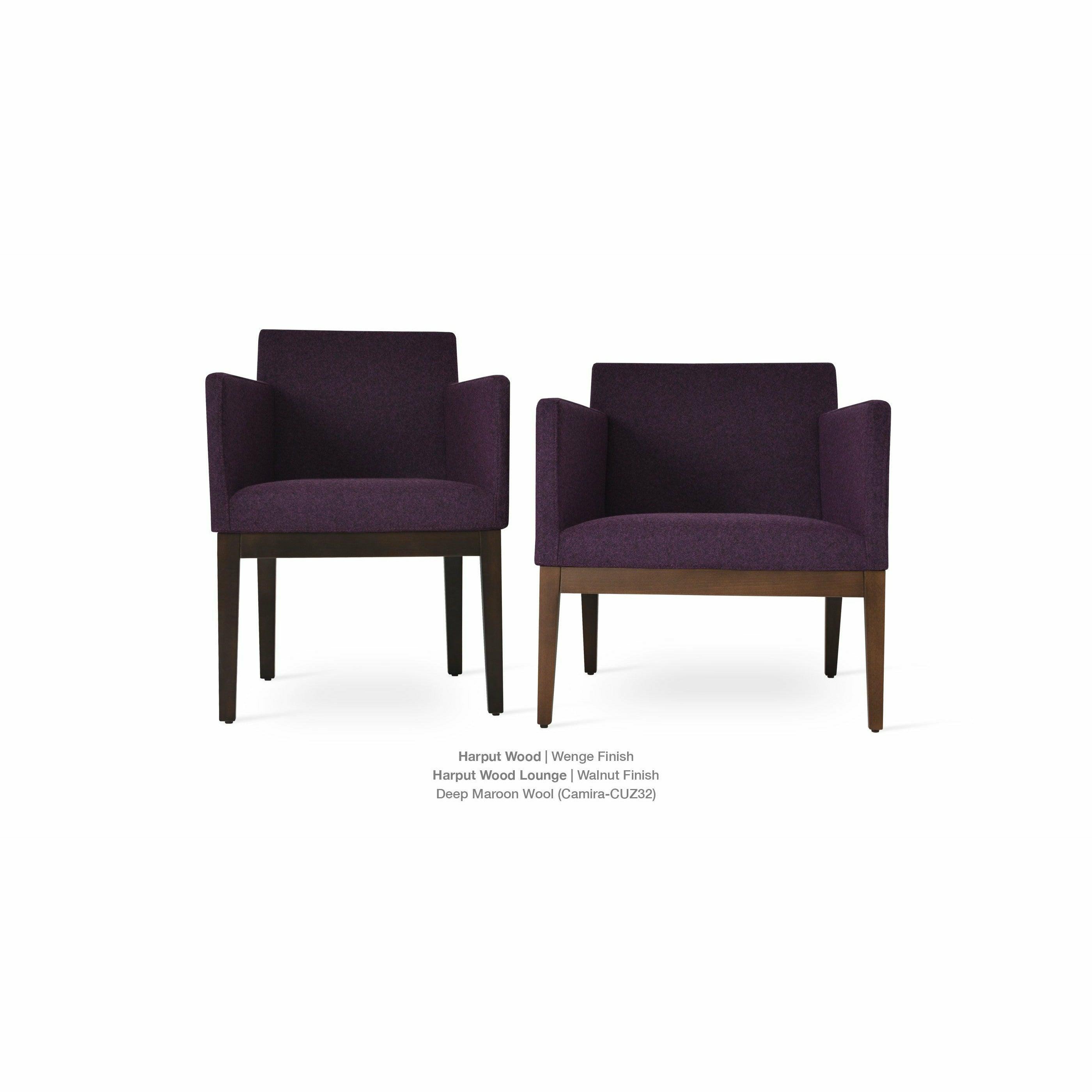HARPUT VOGUE WOOD LOUNGE ARMCHAIR