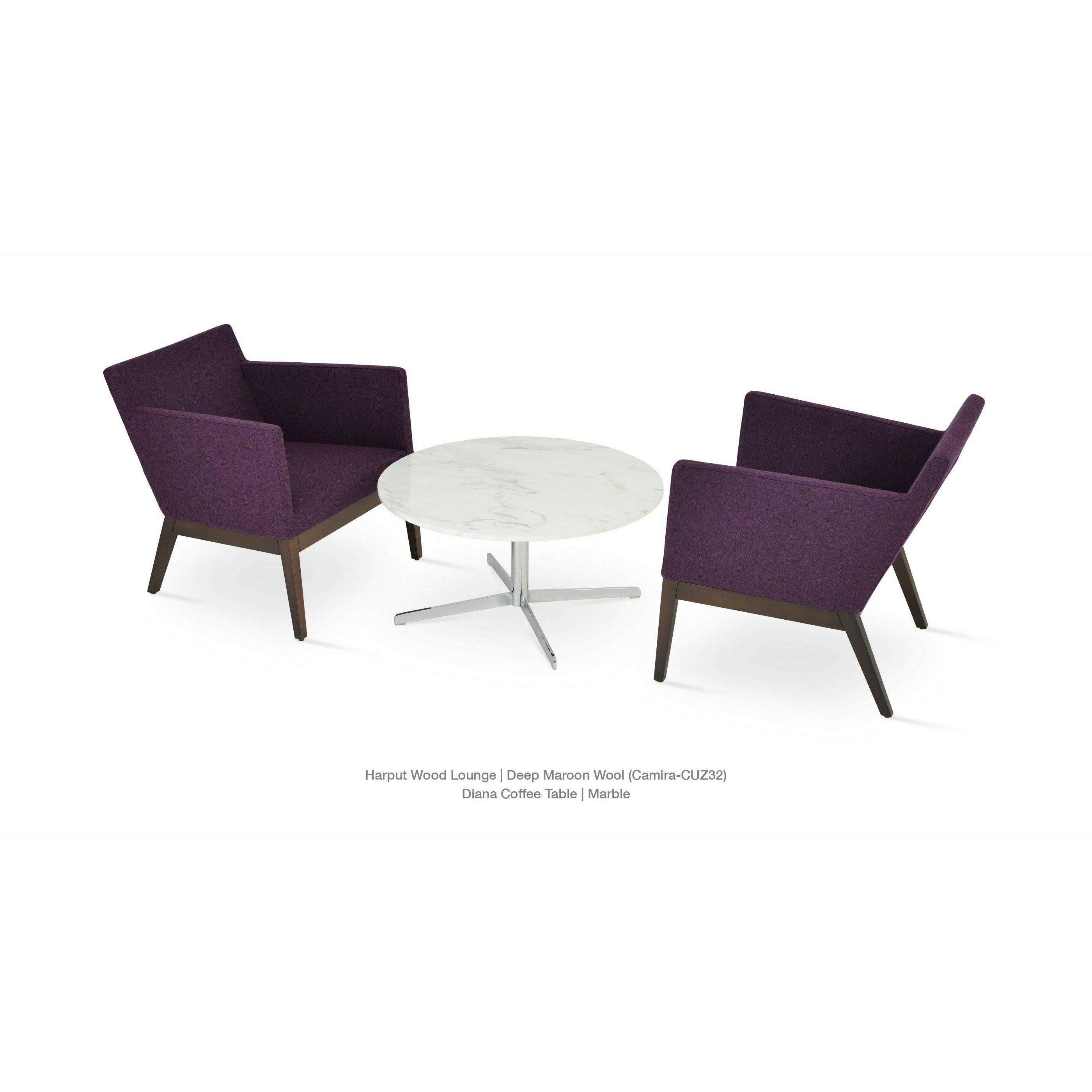 HARPUT VOGUE WOOD LOUNGE ARMCHAIR