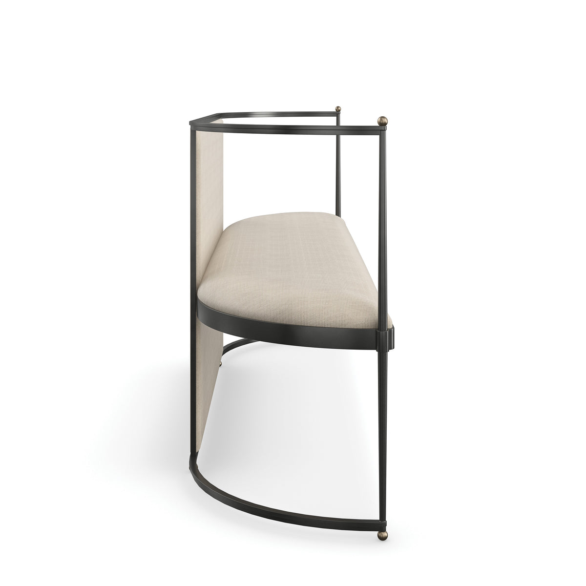 Toulouse Brushed Gold Bench 67" by Caracole - view 5