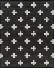 Hilda Black/White Handmade Rug - 2'3" x 10'