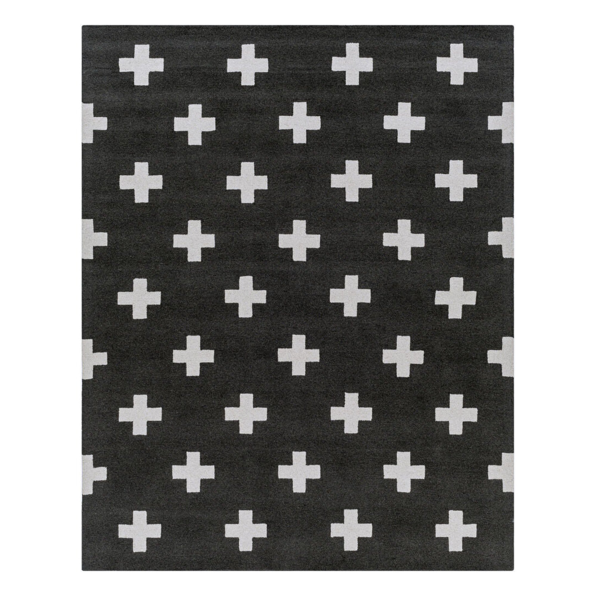 Hilda Black/White Handmade Rug - 2'3" x 10'