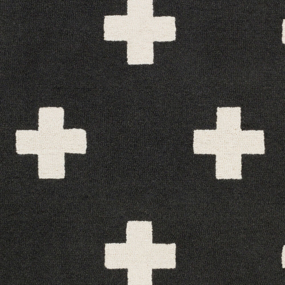 Hilda Black/White Handmade Rug - swatch