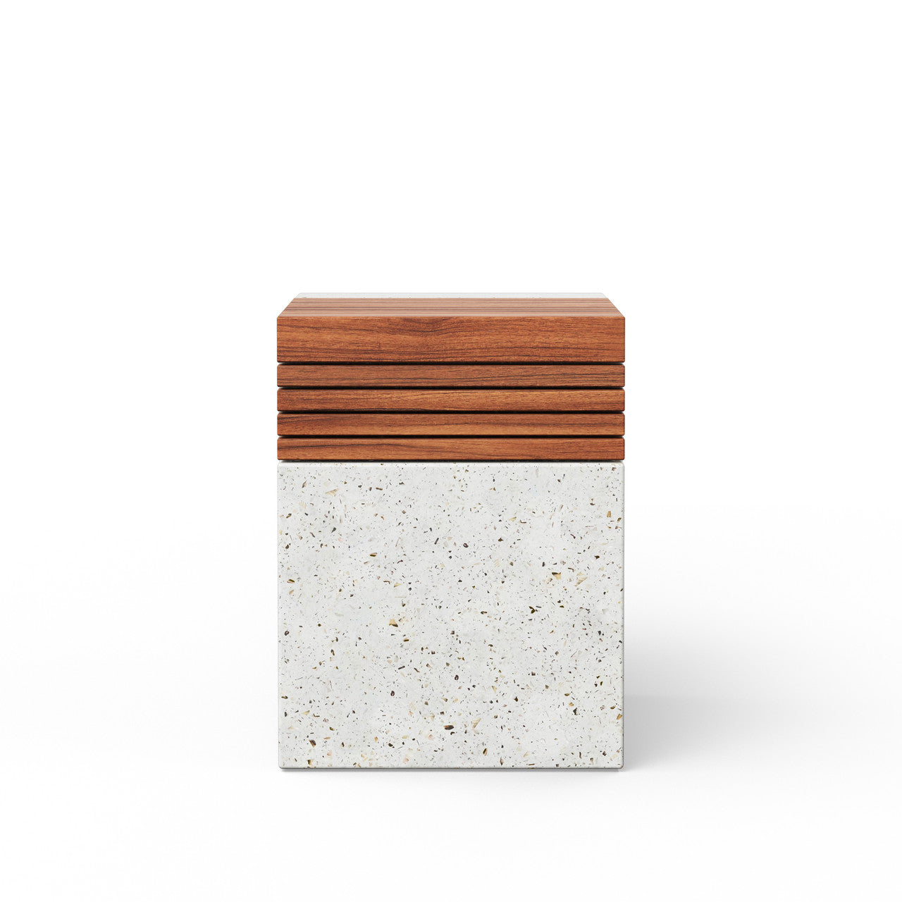 Mixx - Stecca Cascata Stool - Ivory Terrazzo