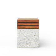 Mixx - Stecca Cascata Stool - Ivory Terrazzo