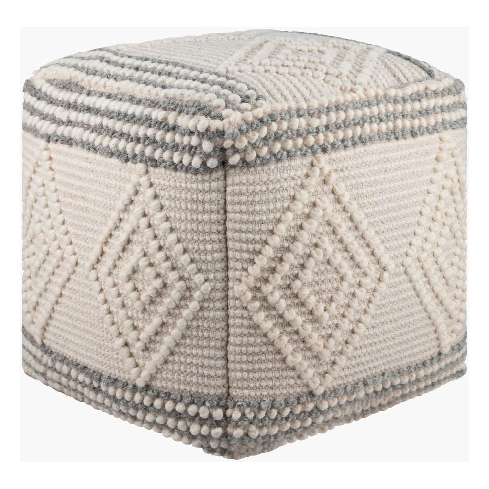 Hygge Pouf HGPF-003 - 18"H x 18"W x 18"D