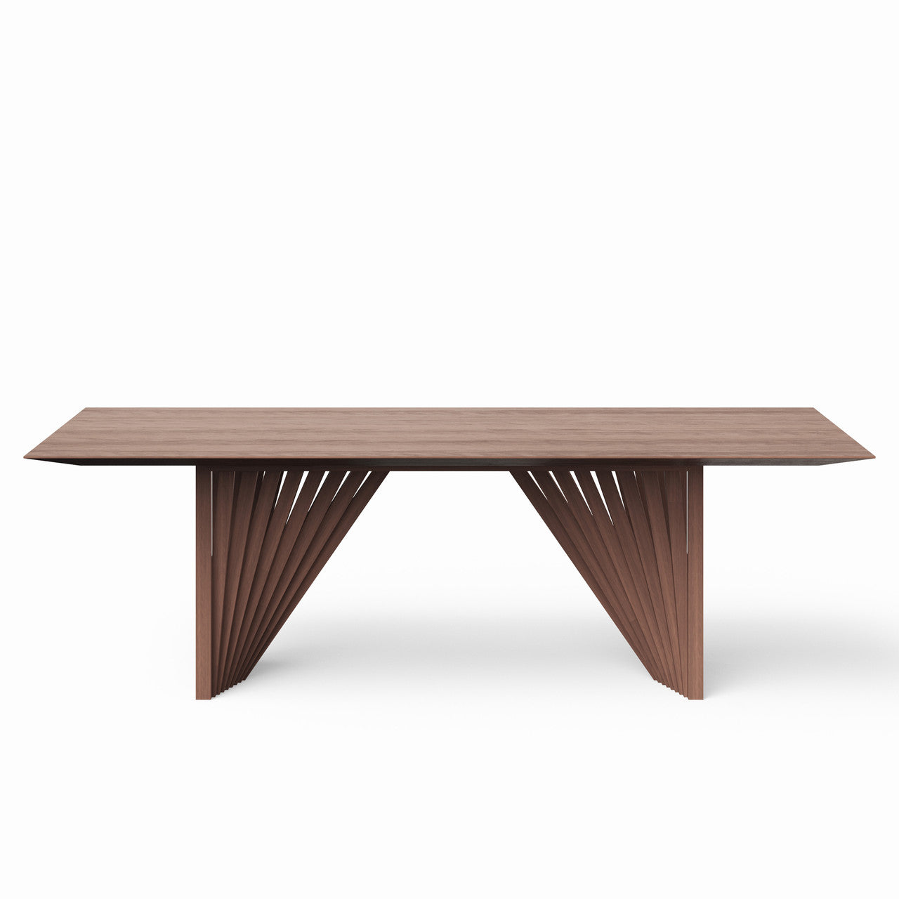 Modern Brazilian - Laguna - Wooden Top Dining Table - Nogal Frame
