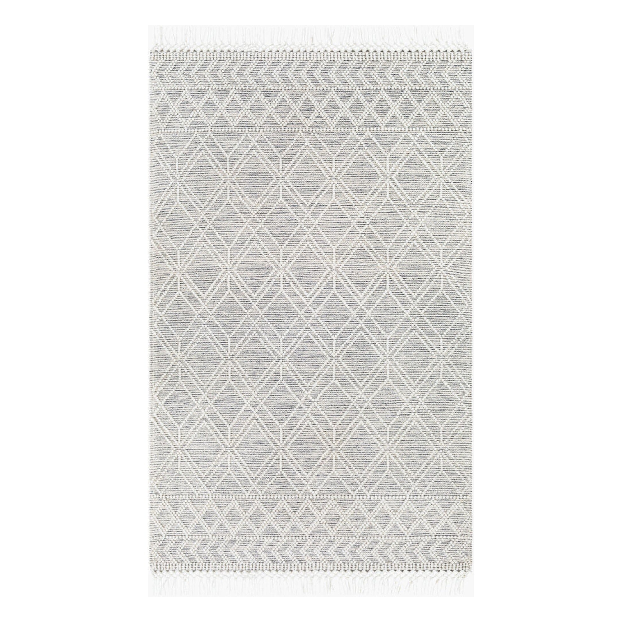 Hemingway Black/Cream Handmade Rug - 10' x 14'