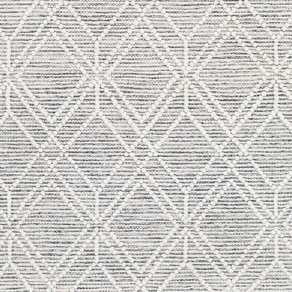 Hemingway Black/Cream Handmade Rug - swatch