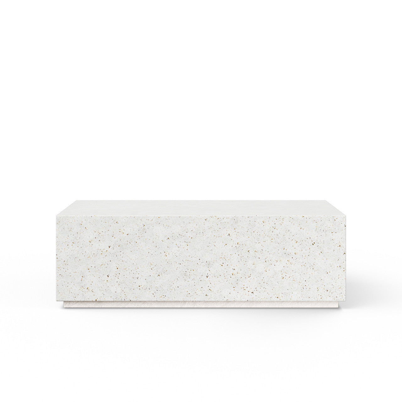 Mixx - Bloc Rectangular Coffee Table - Ivory Terrazzo