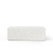 Mixx - Bloc Rectangular Coffee Table - Ivory Terrazzo