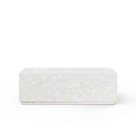 Mixx Bloc Rectangular Coffee Table - Ivory Terrazzo