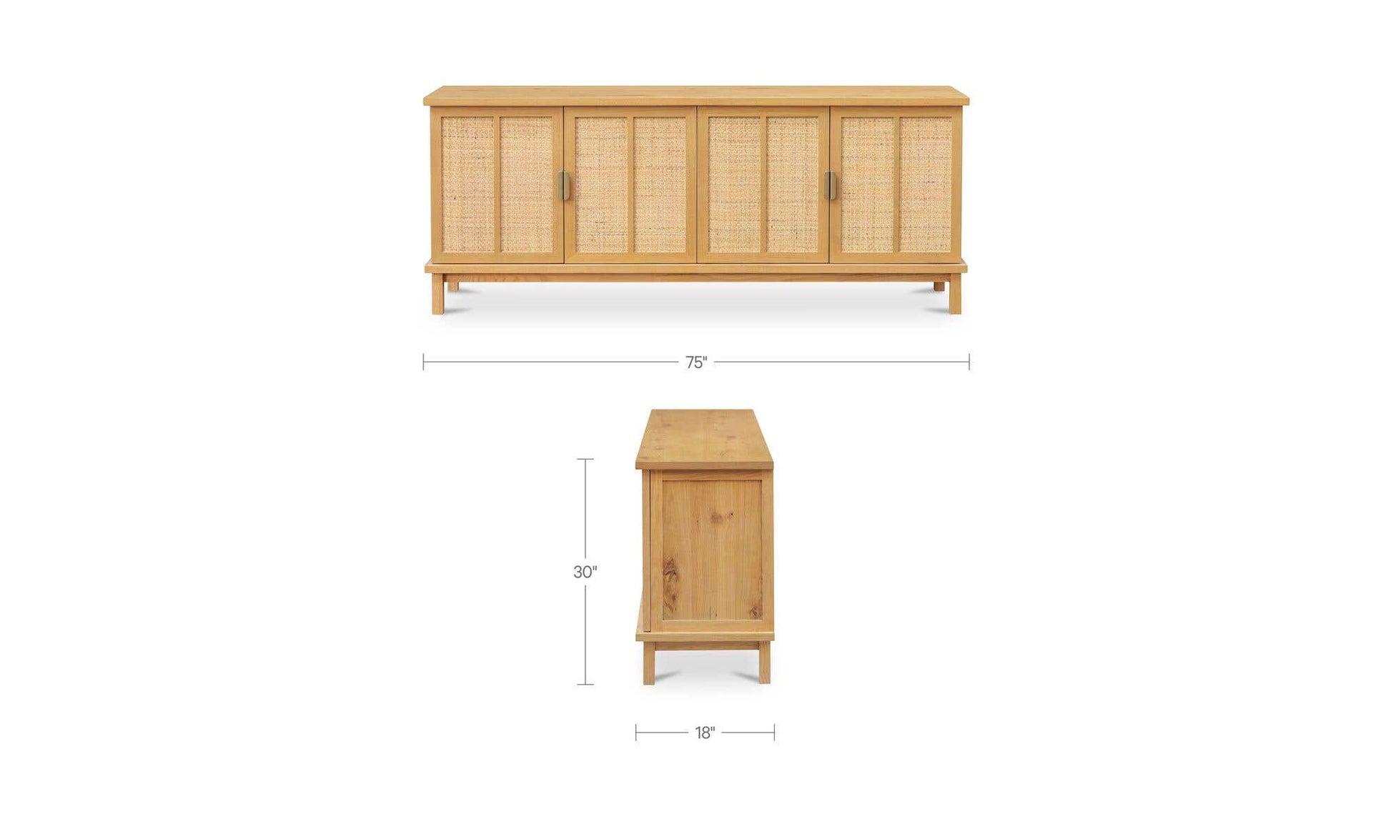 Seymour Sideboard Natural by Moe's Home Collection - view 18