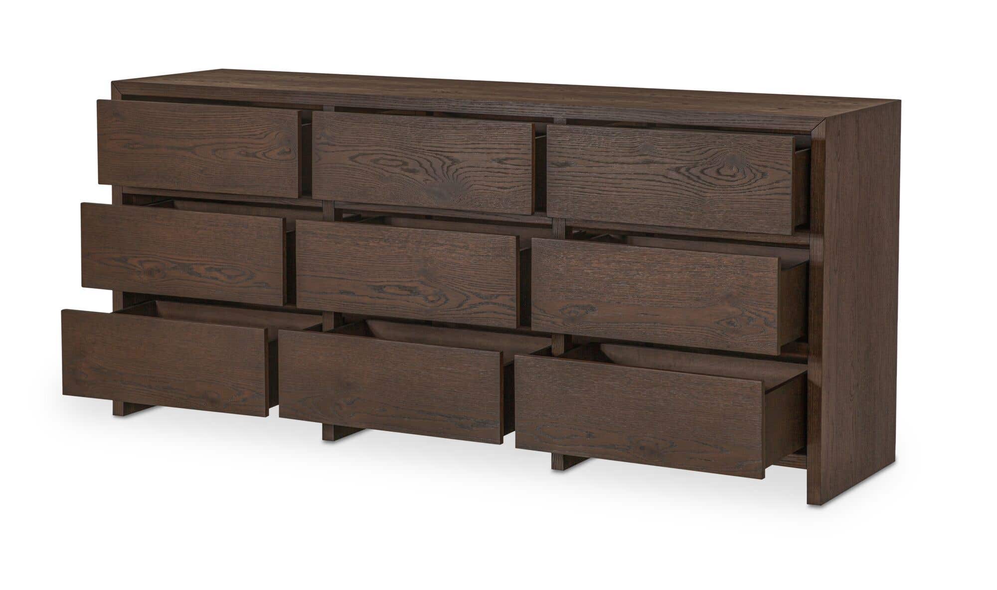 Jenson 9 Drawer Dresser Brown by Moe's Home Collection - view 6