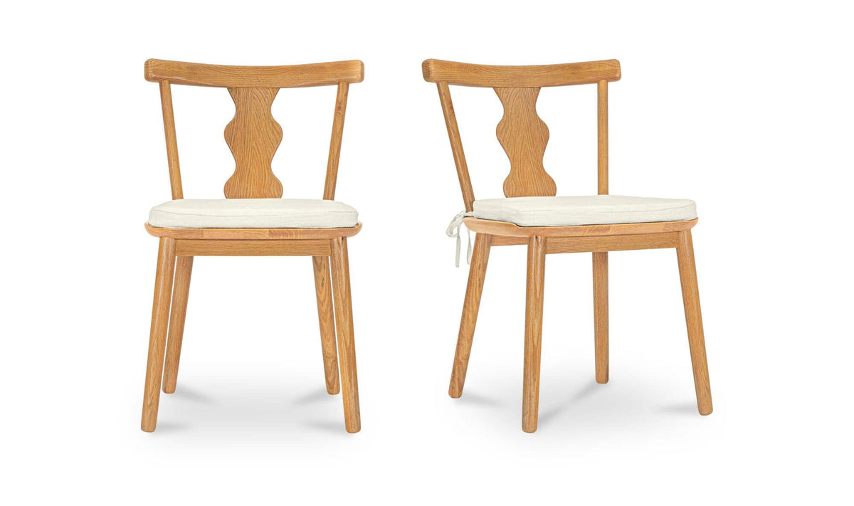 Orla Dining Chair Natural - Set of Two by Moe's Home Collection - view 2